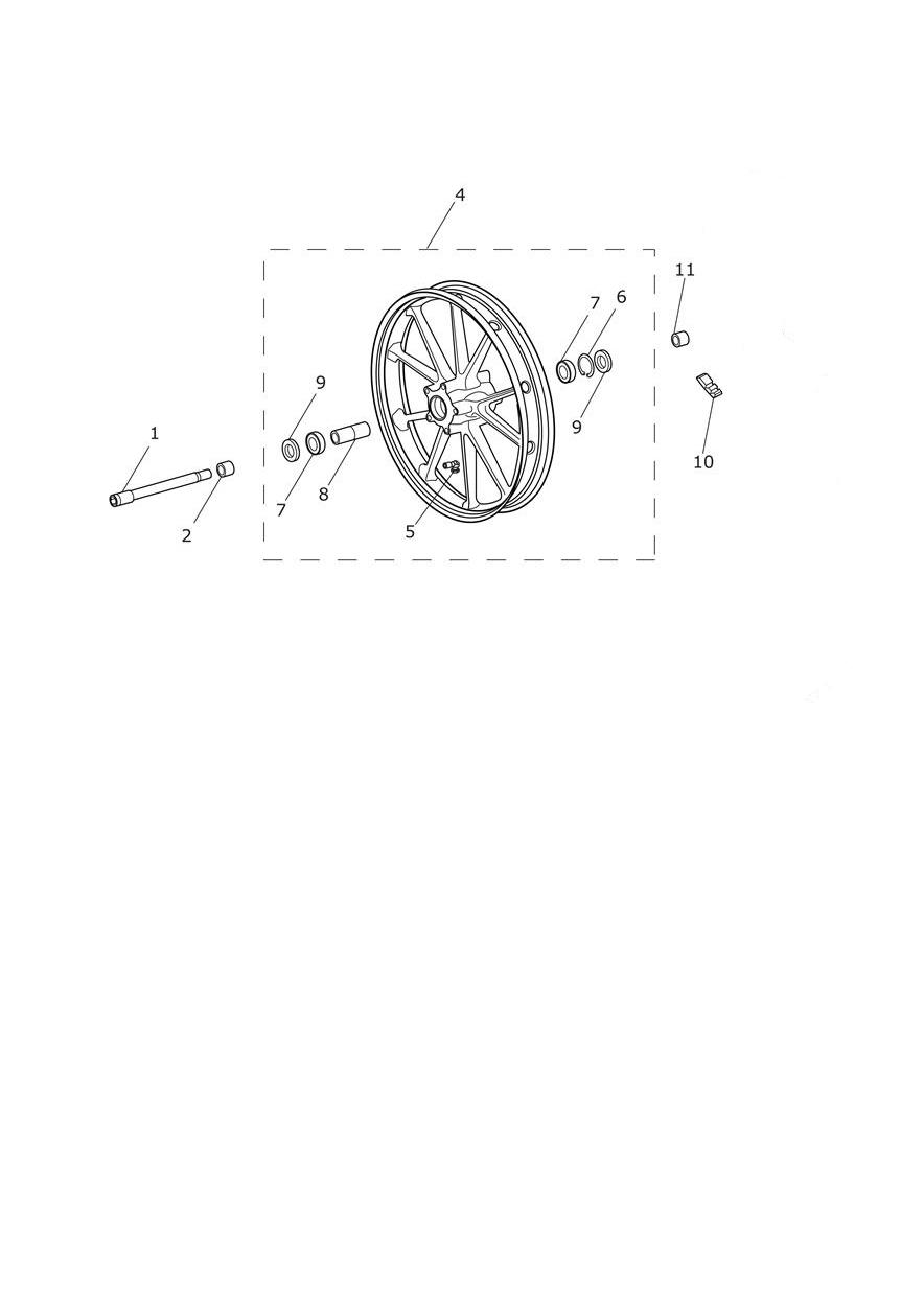 Front Wheel exploded diagram