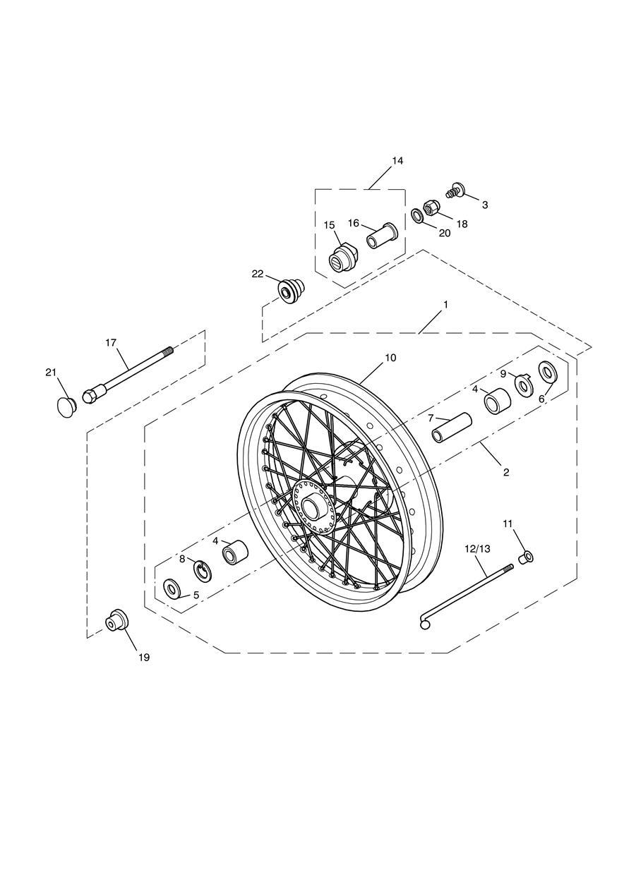 Front Wheel exploded diagram