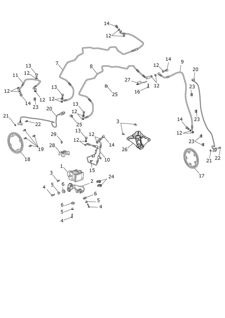 ABS System exploded diagram