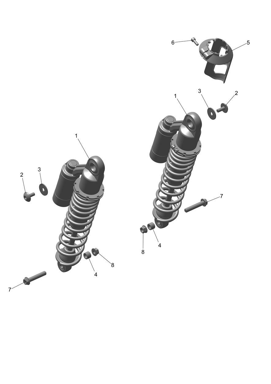 Rear Suspension Unit exploded diagram