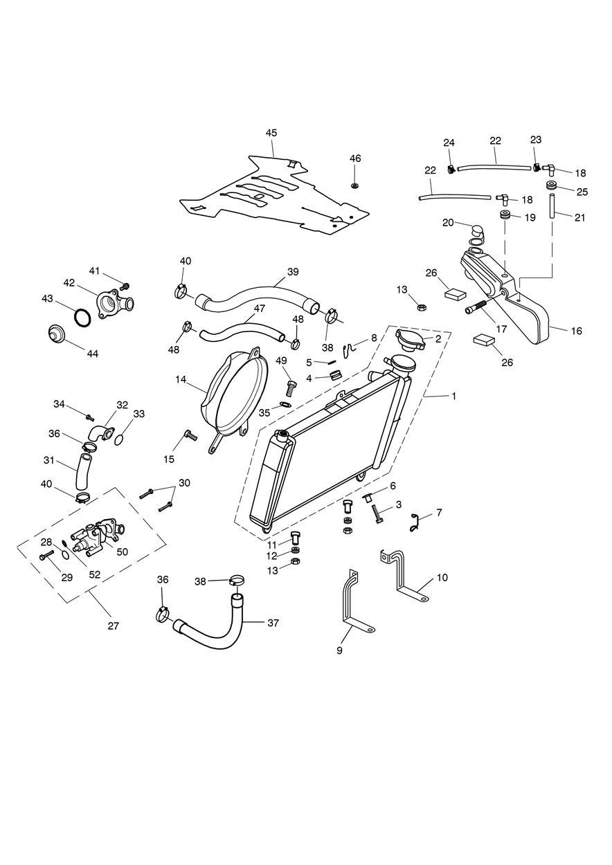 Cooling System exploded diagram