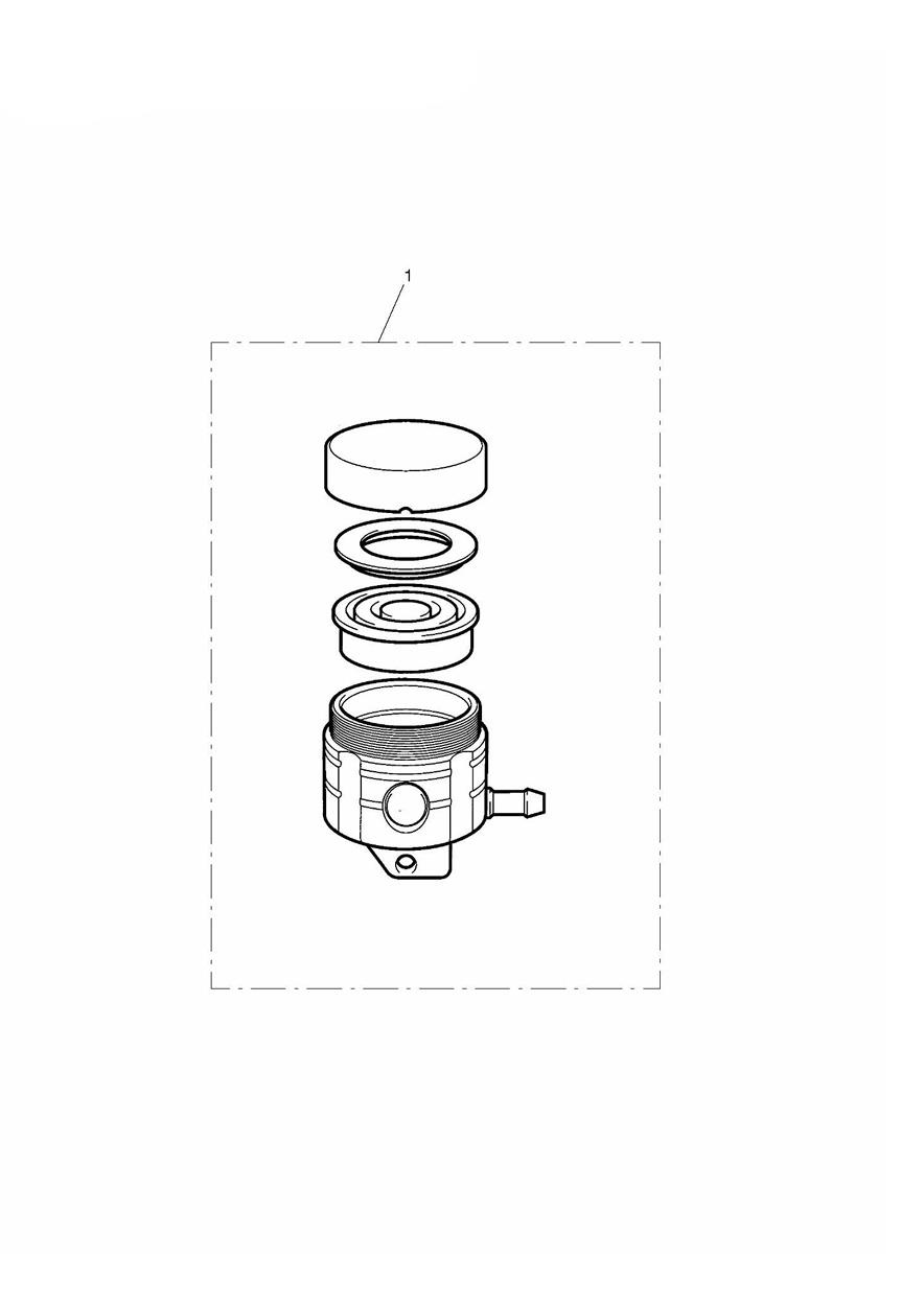 Reservoir, Front Brake exploded diagram