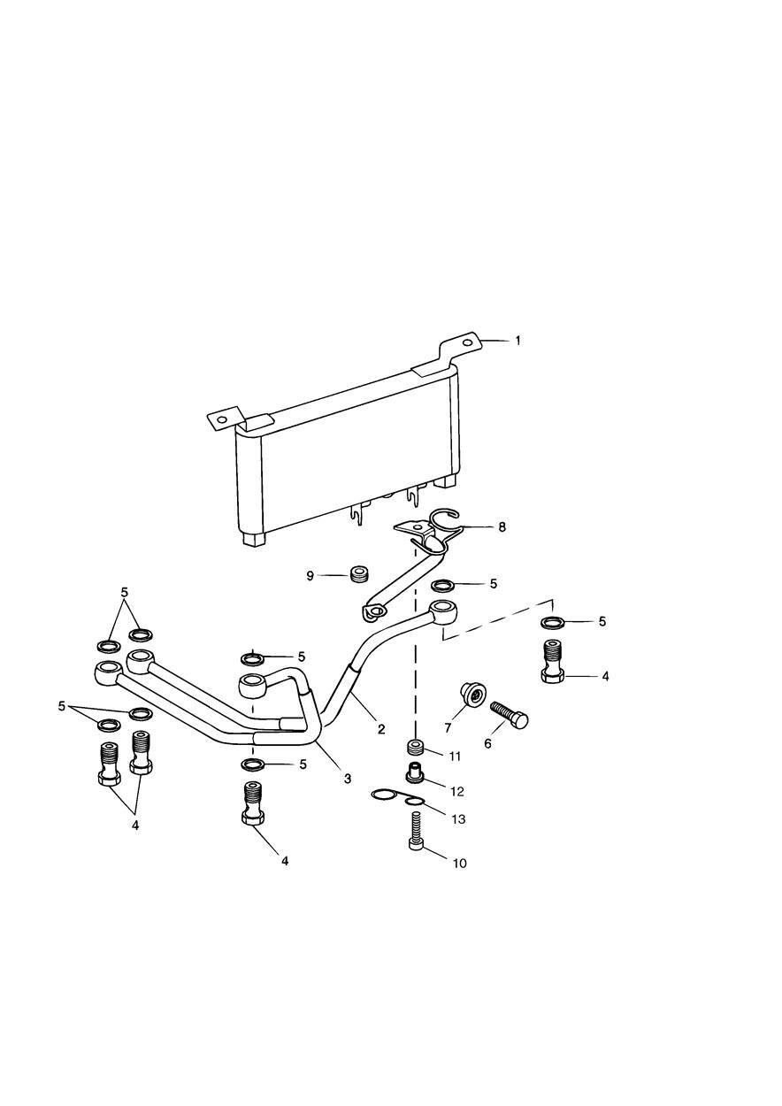 Oil Cooler exploded diagram