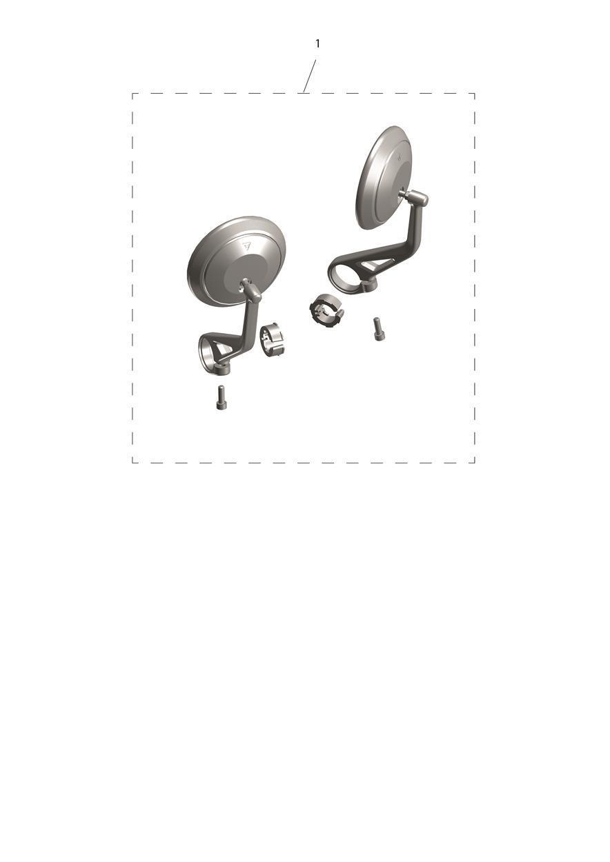 Bar End Mirrors exploded diagram