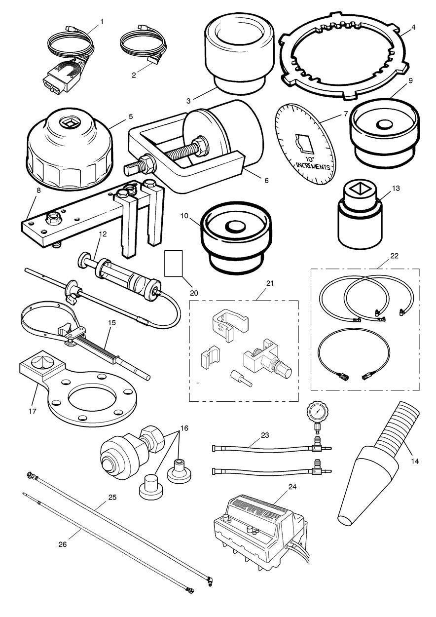 Service Tools exploded diagram