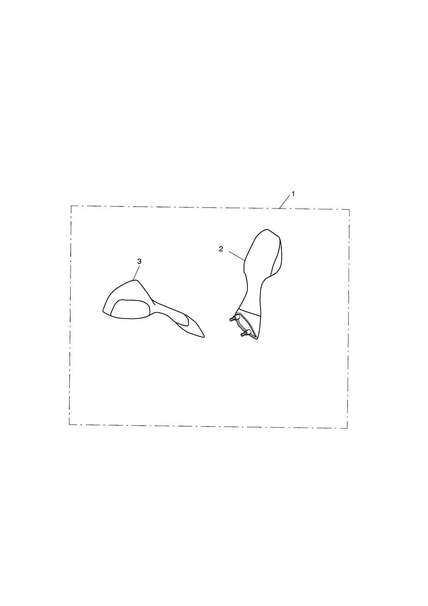 Mirrors, Colour Matched - Sprint ST from VIN 208167 exploded diagram