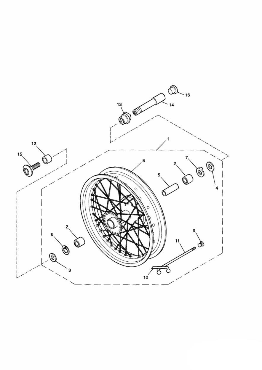 Front Wheel exploded diagram