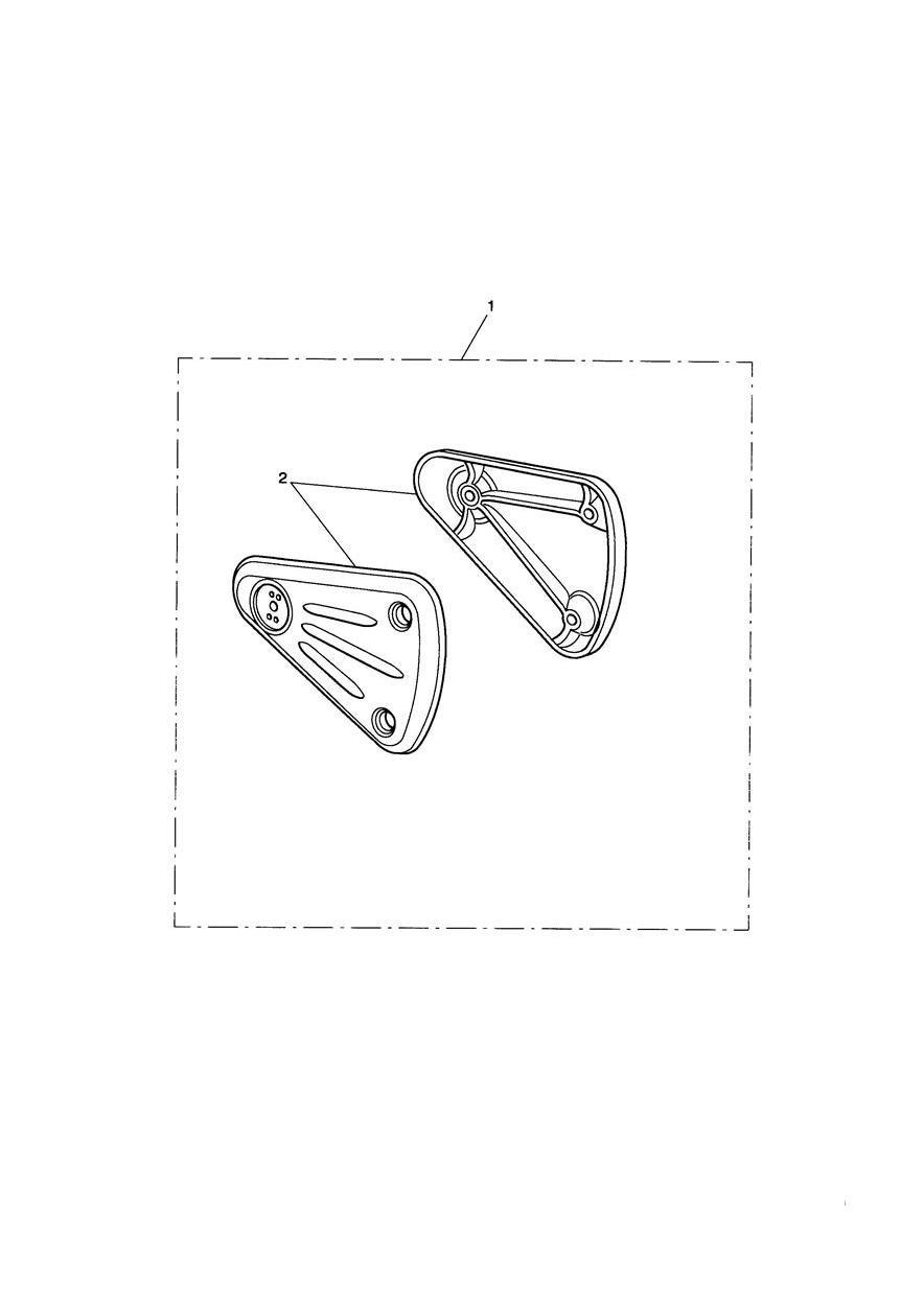 Footrest Hanger Kit, Standard exploded diagram