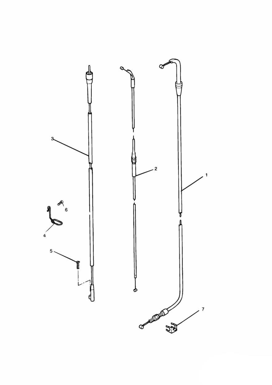 Control Cables exploded diagram