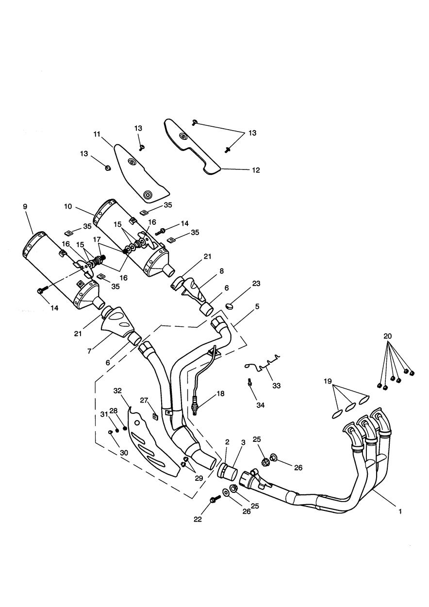 Exhaust System exploded diagram