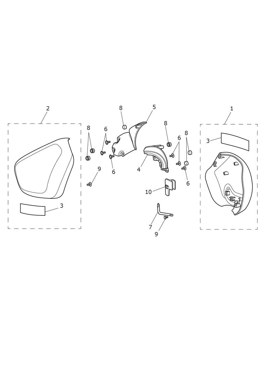 Side Fairing Panels exploded diagram