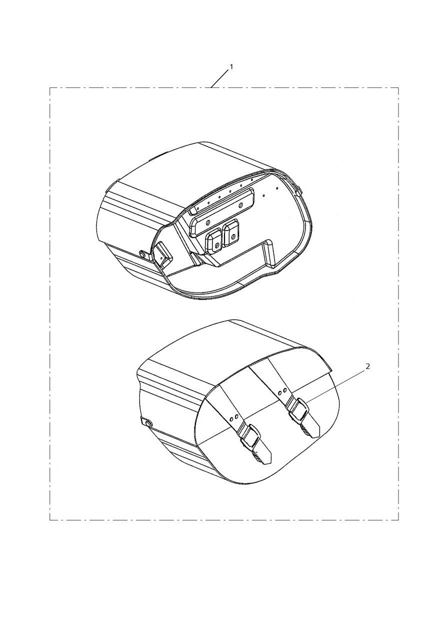 Leather Panniers exploded diagram
