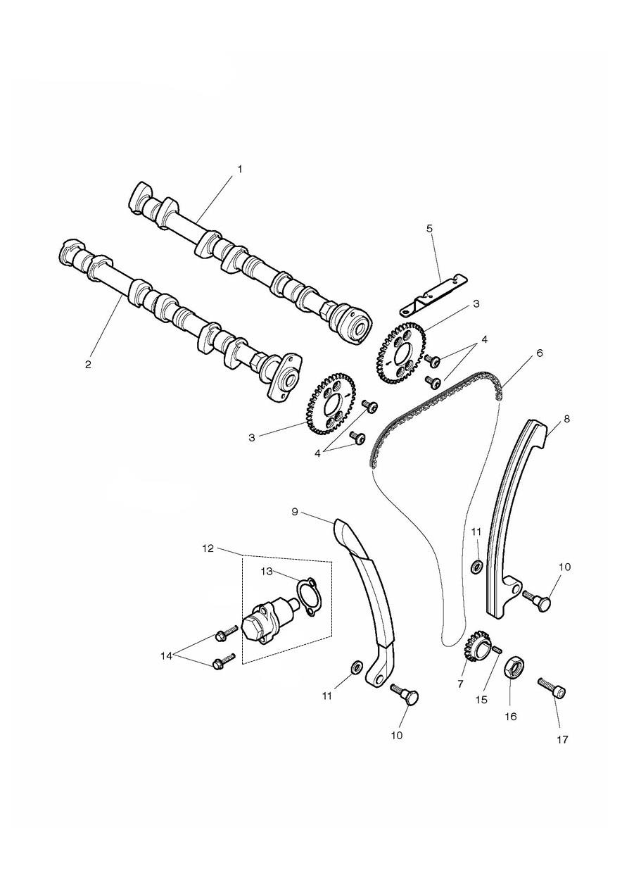 Camshaft & Camshaft Drive exploded diagram