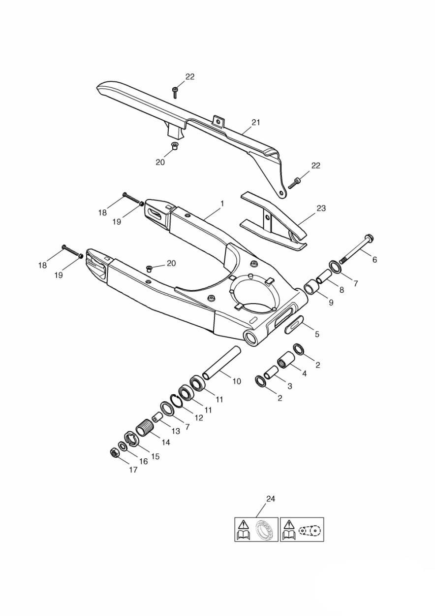 Swinging Arm exploded diagram