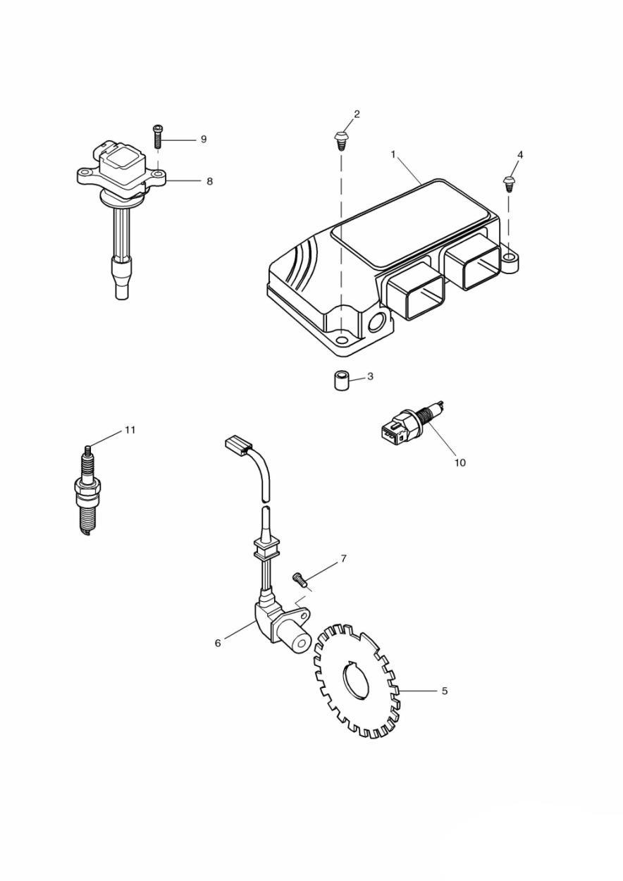 Engine Management System exploded diagram