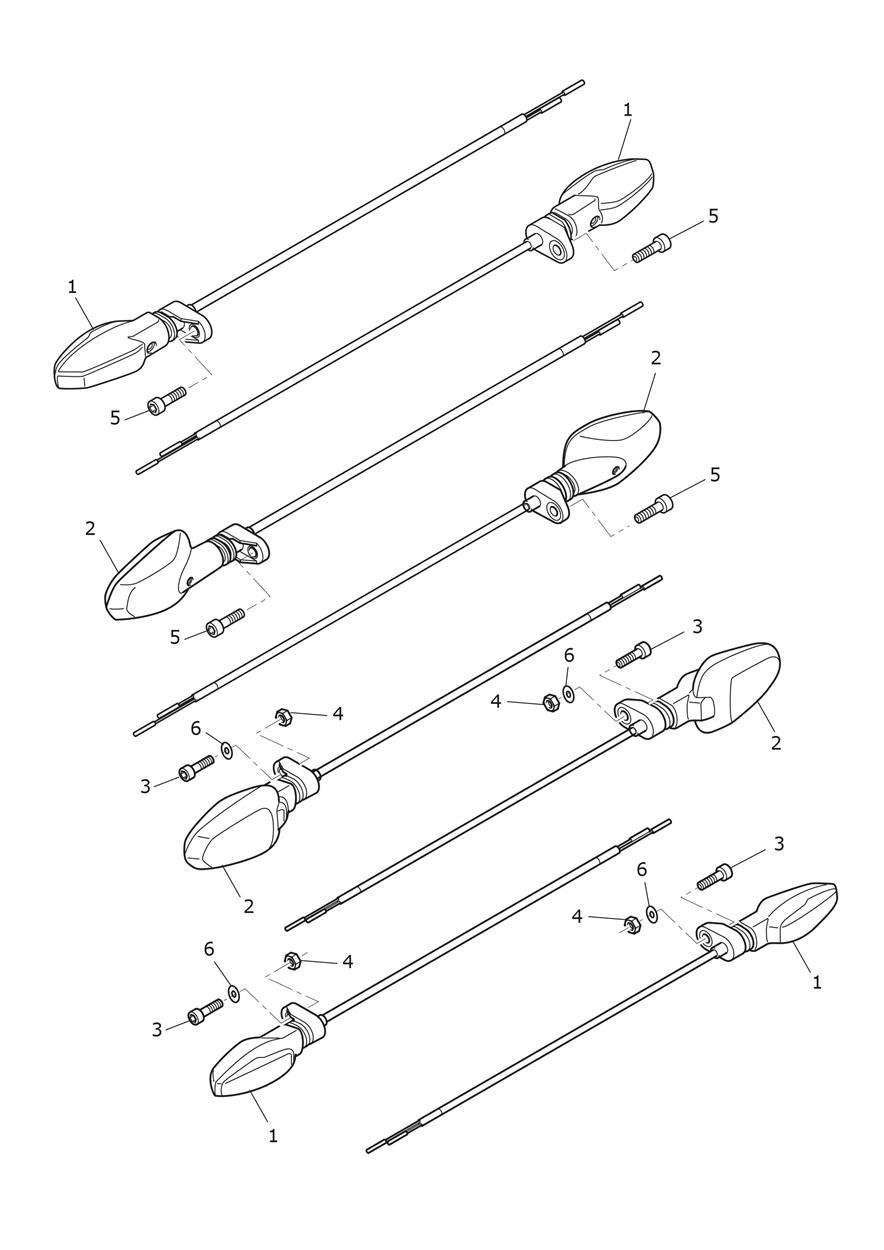 Indicators exploded diagram