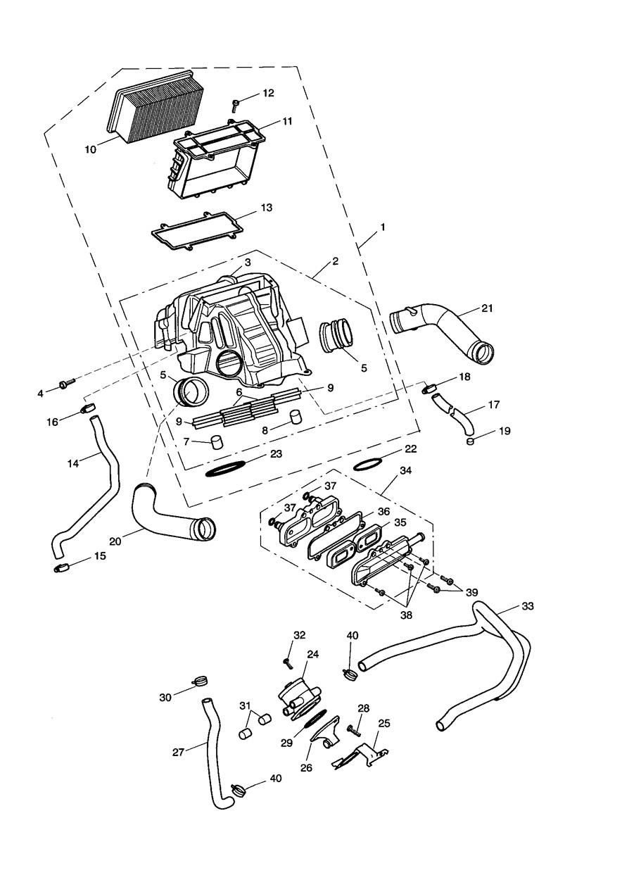 Airbox exploded diagram