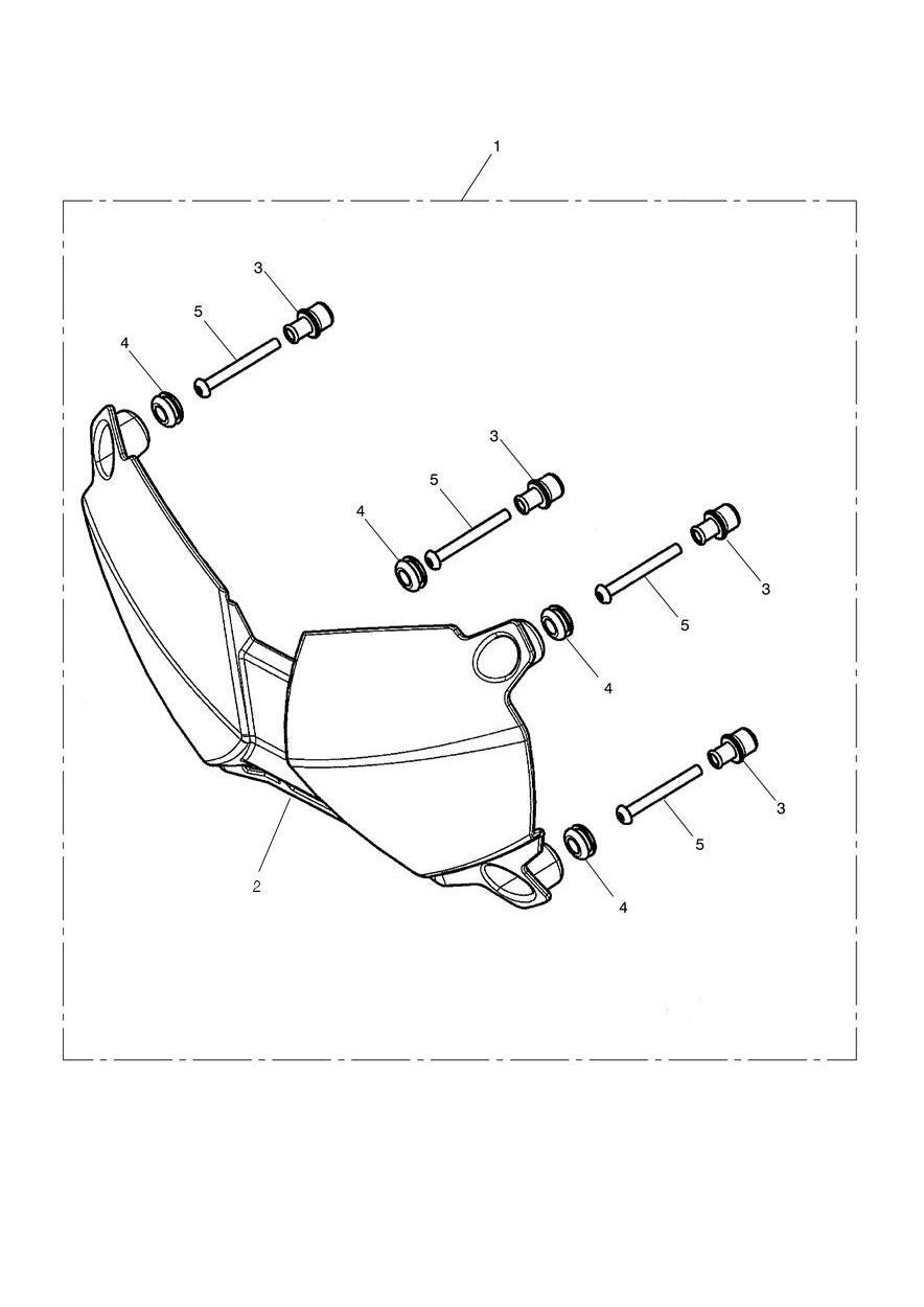 Headlight Protector Kit exploded diagram