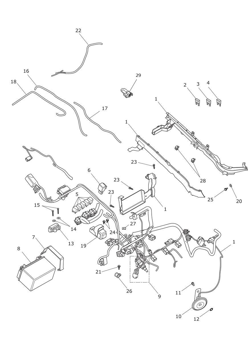 Electrical Equipment exploded diagram