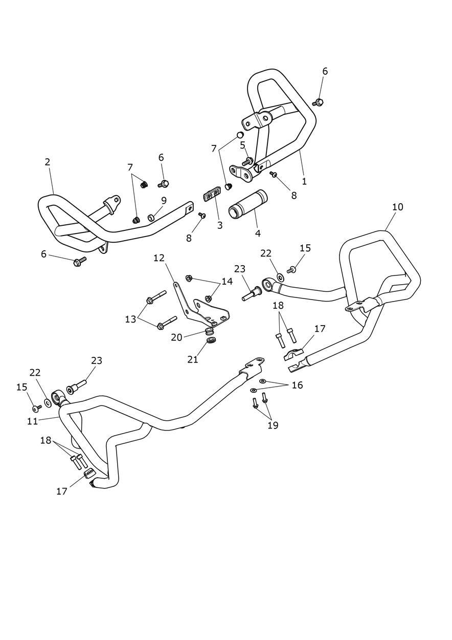 Protection Bars exploded diagram