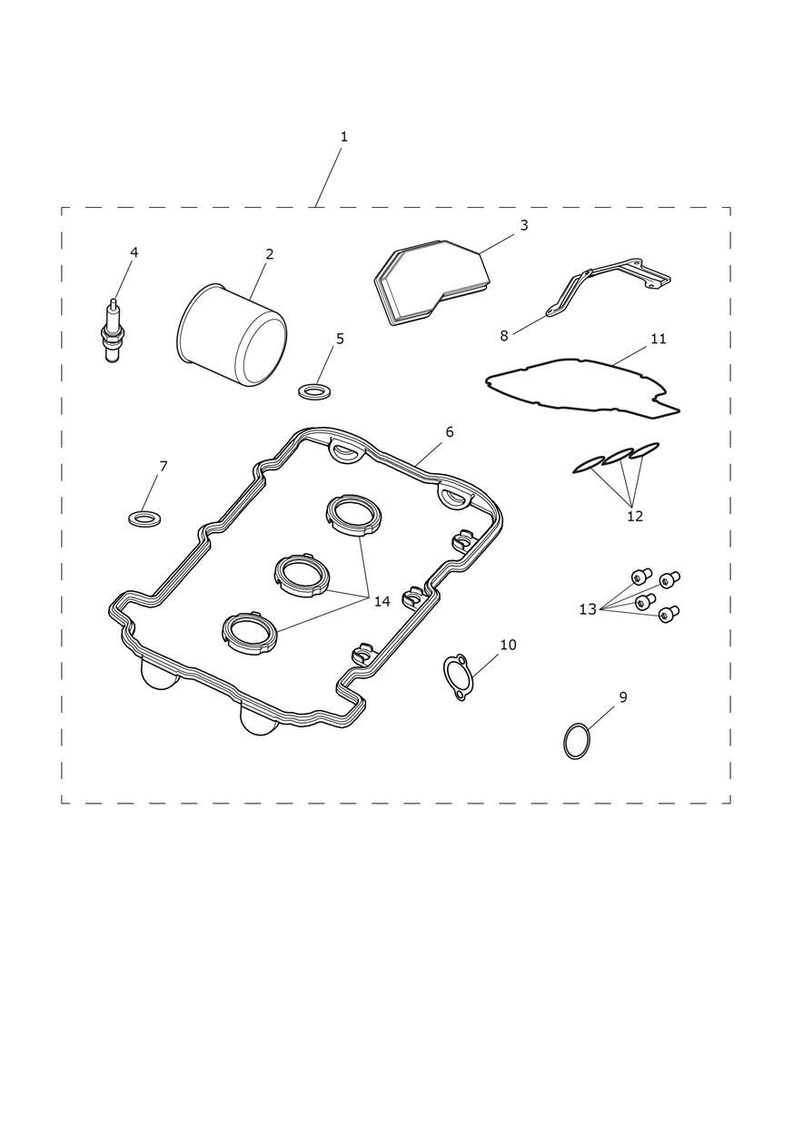 Engine Service Kit exploded diagram