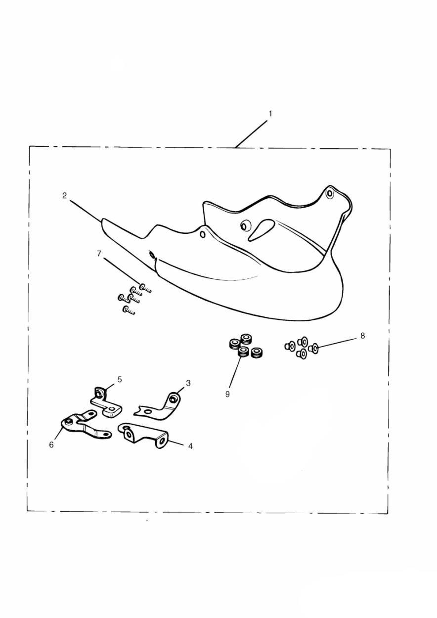 Bellypan Kit exploded diagram
