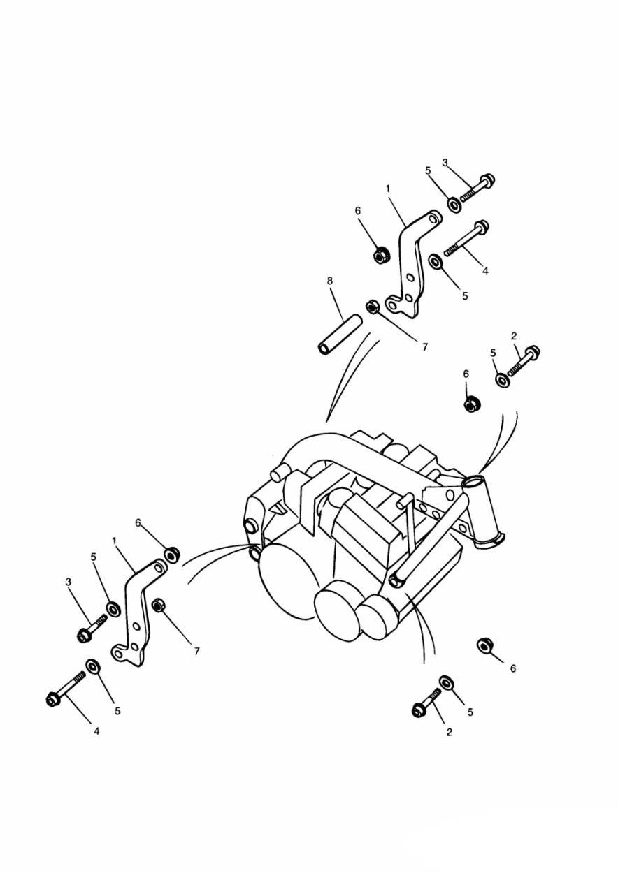Linkage Carrier/Engine Mounting Bolts exploded diagram