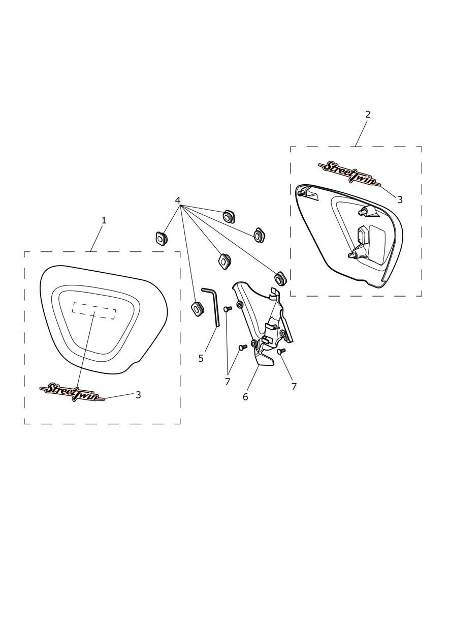 Side Panels - All Expt BR & IN, BR & IN Only exploded diagram
