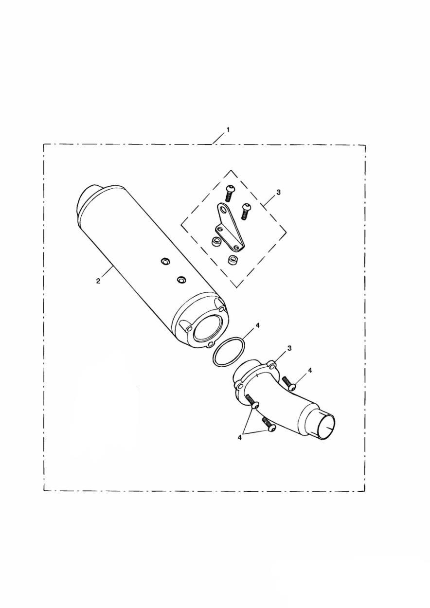 Silencer Kit,CF,Type 1D exploded diagram