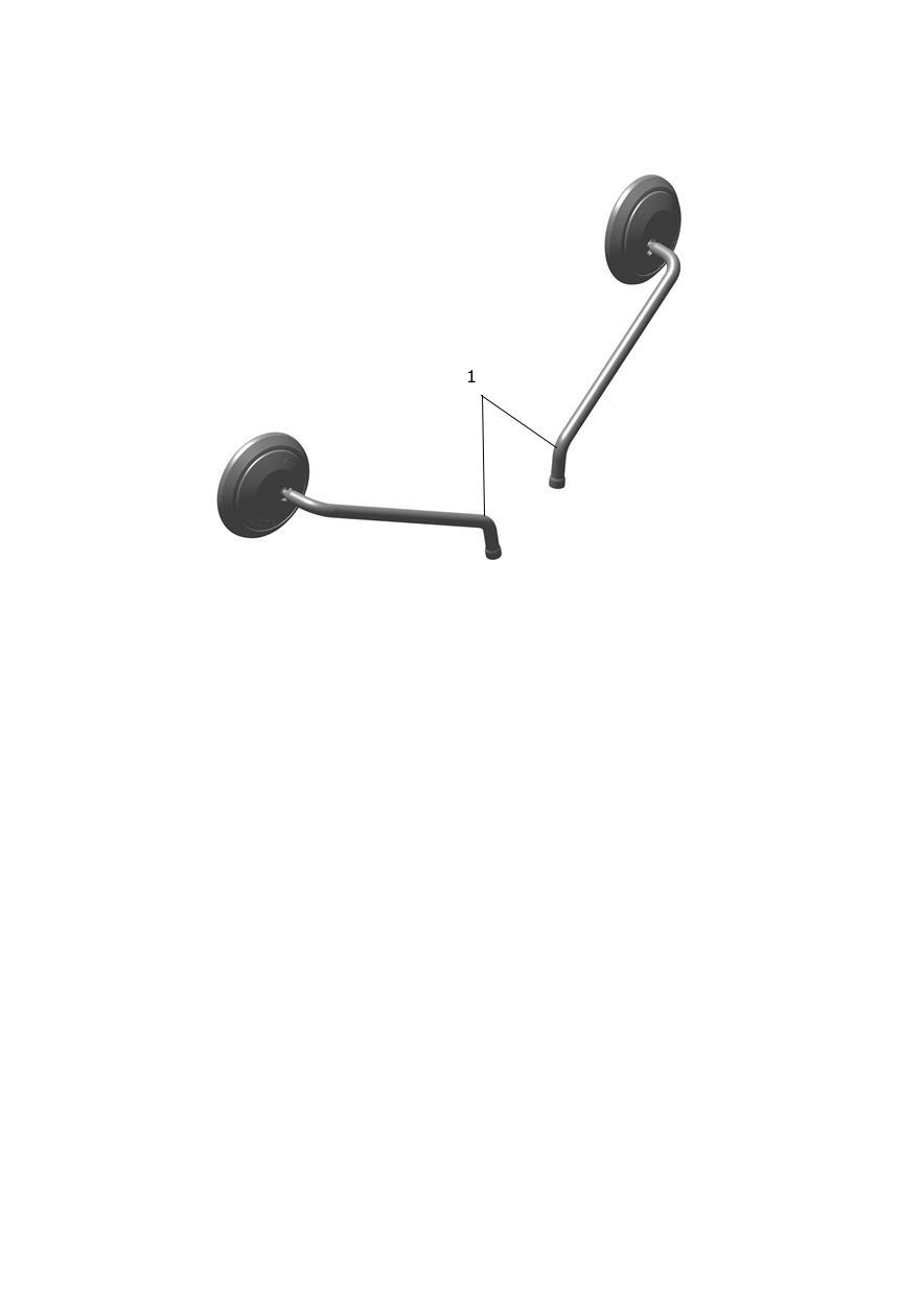 Mirror Kit, Machined Stem exploded diagram