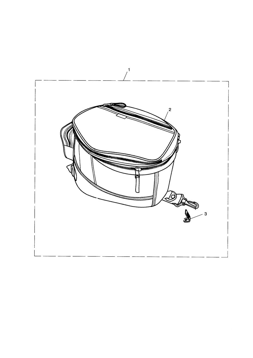 Magnetic Tank Bag Kit exploded diagram