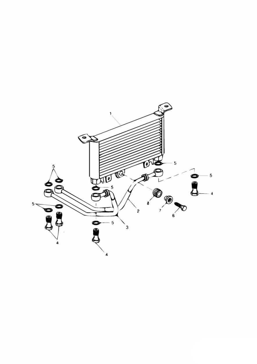 Oil Cooler exploded diagram