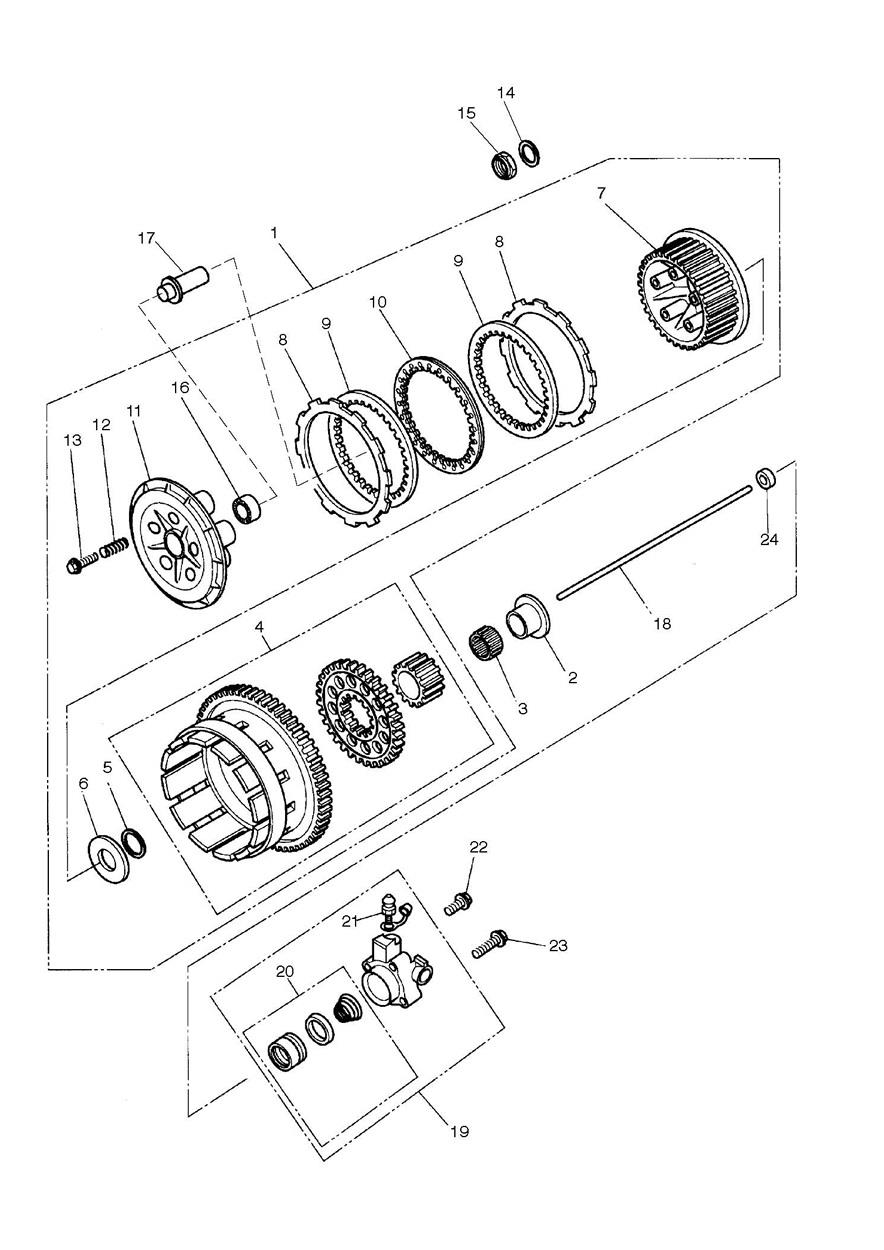 Clutch exploded diagram