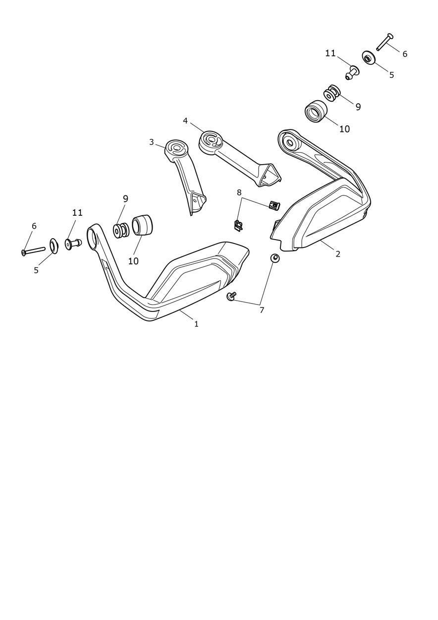 Handguards exploded diagram