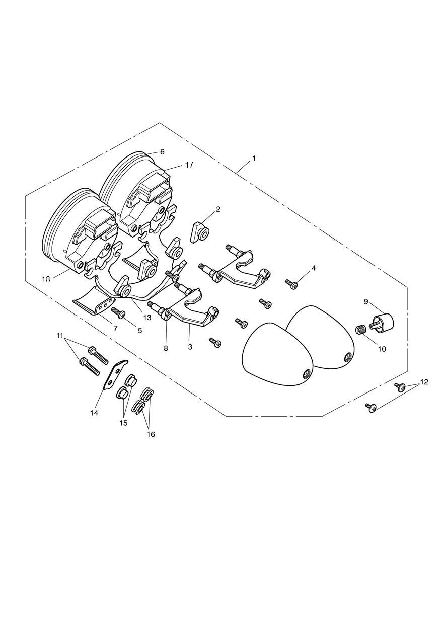 Instruments Roadster exploded diagram