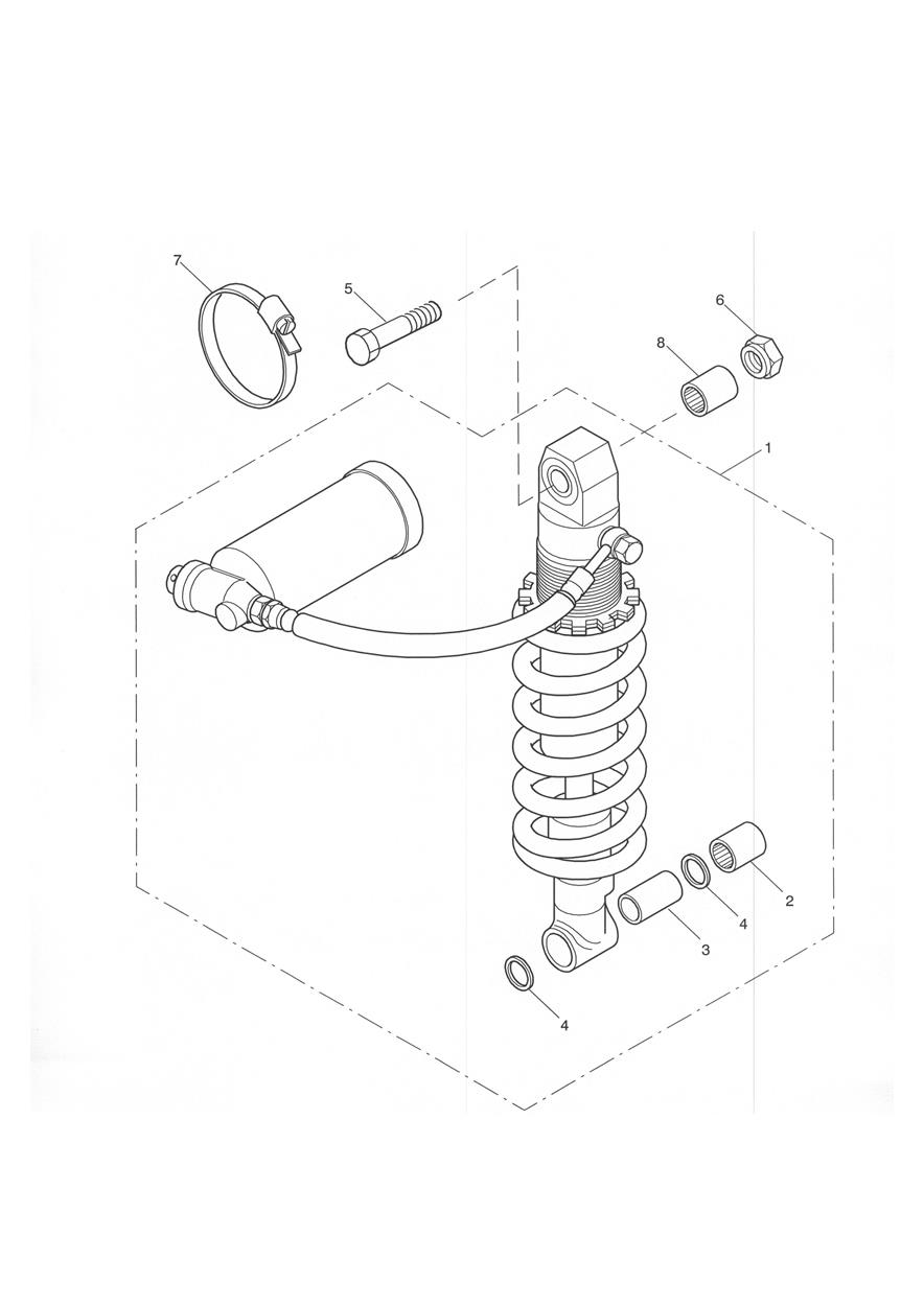 Rear Suspension Unit exploded diagram