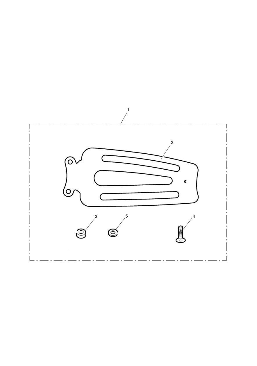 Single Seat Rack, Type 2, Black exploded diagram