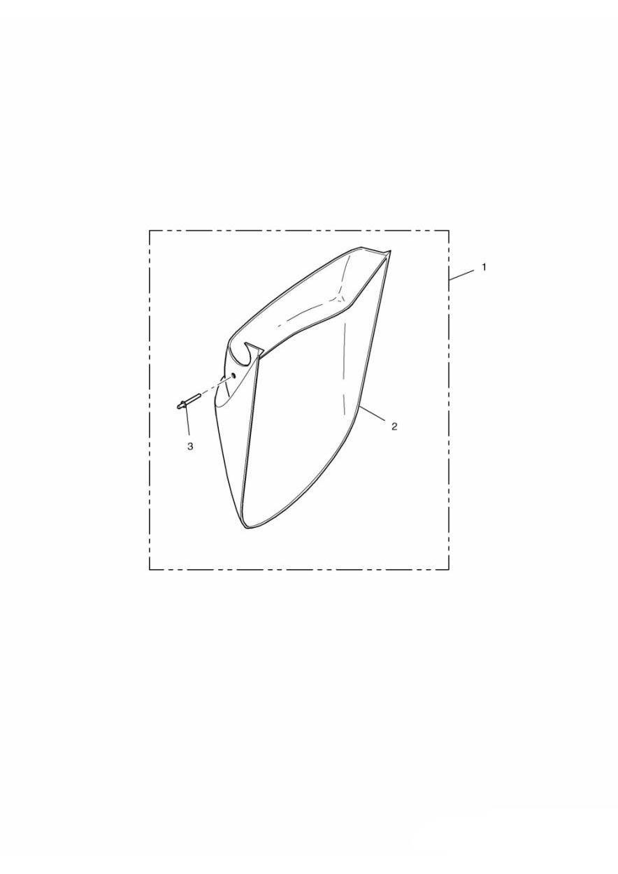 Front Mudguard Extension exploded diagram