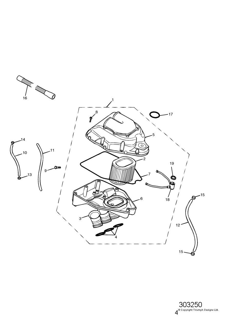 Airbox exploded diagram