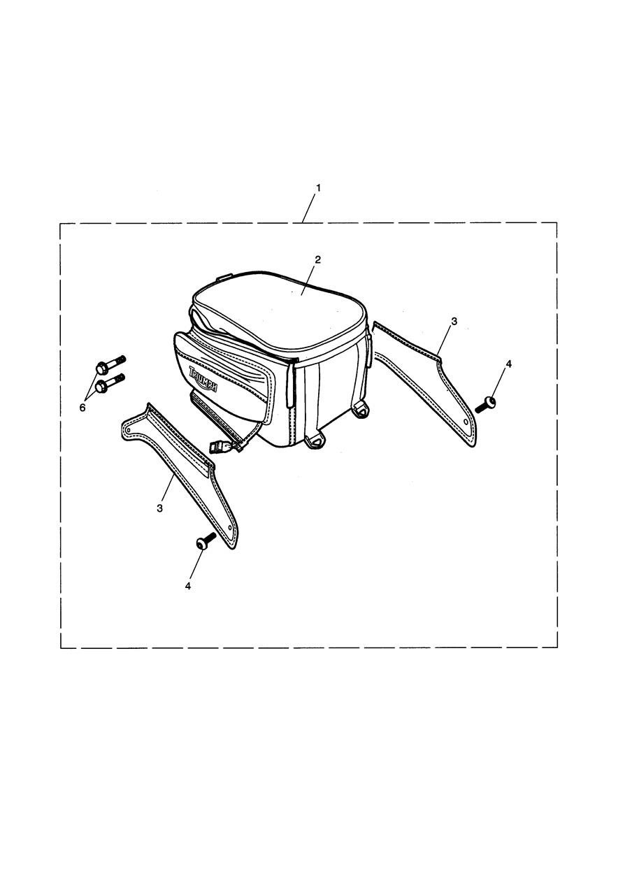 Tail Pack Kit, 10L exploded diagram