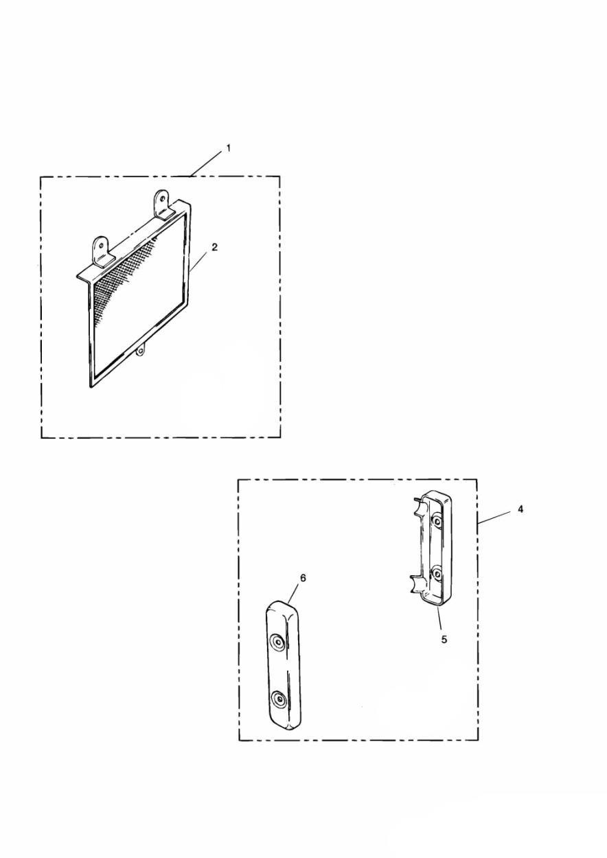 Chrome Radiator Stoneguard/End Caps exploded diagram