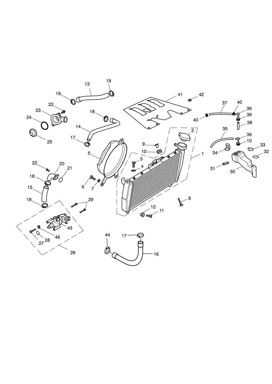 Cooling System exploded diagram