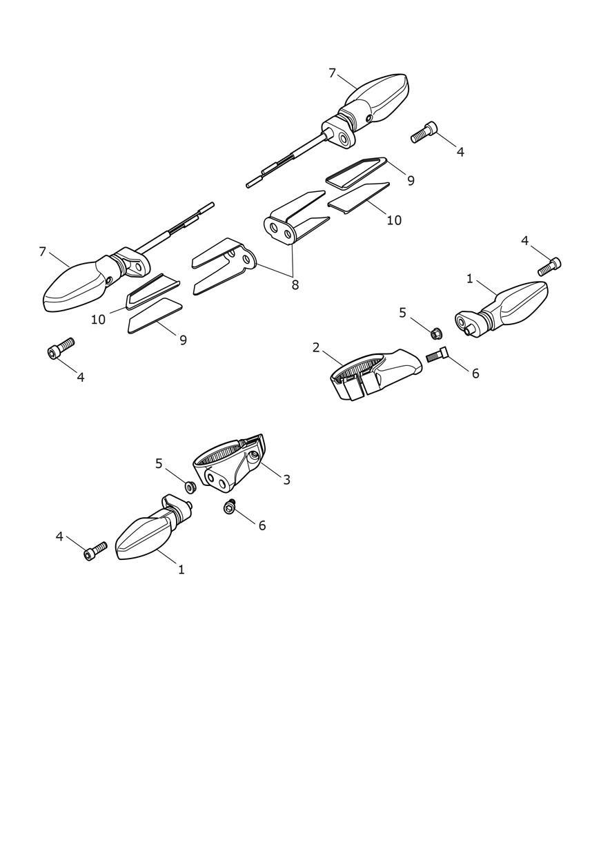 Indicators exploded diagram