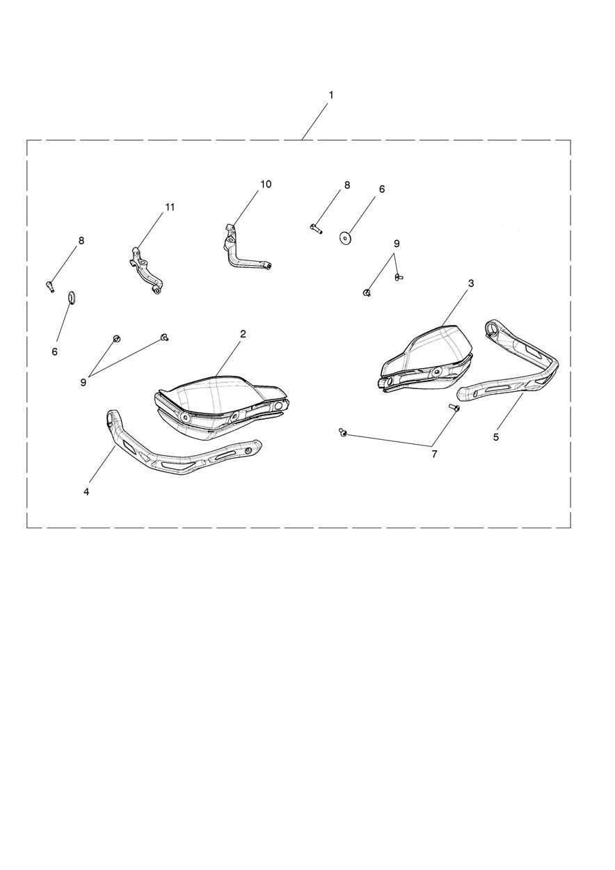Handguards Kit exploded diagram