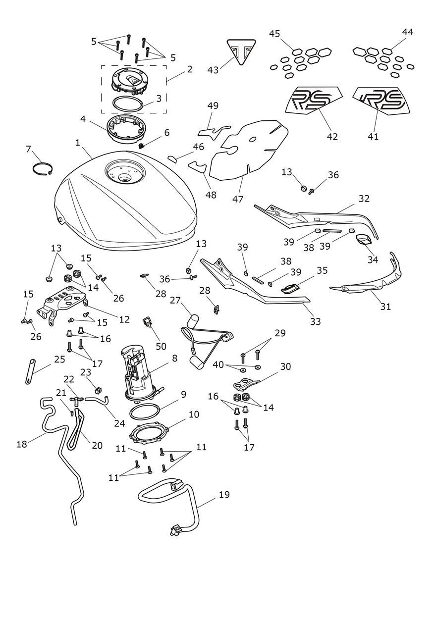 Fuel Tank Assembly exploded diagram