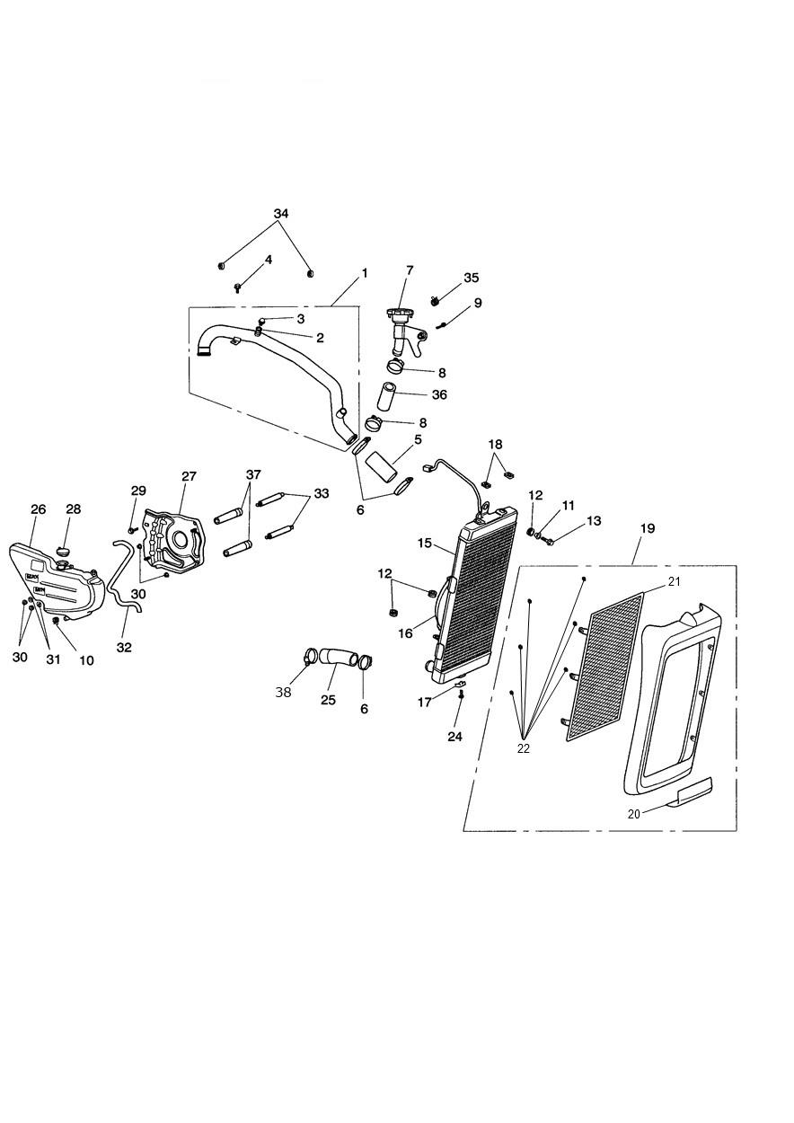 Cooling System exploded diagram