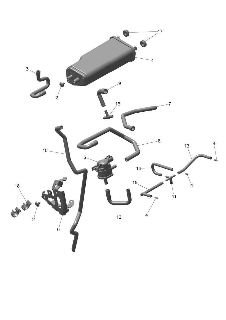 Evap System exploded diagram