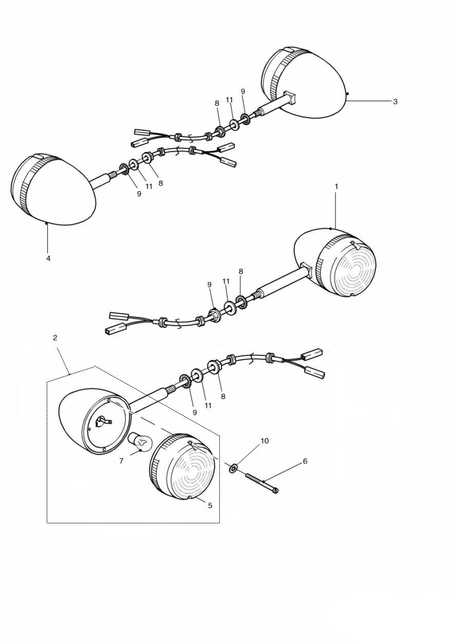Indicators exploded diagram
