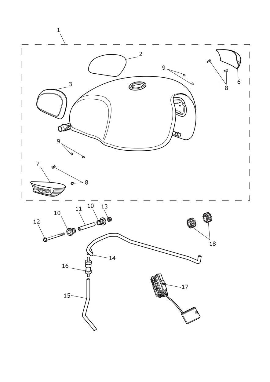 Fuel Tank exploded diagram