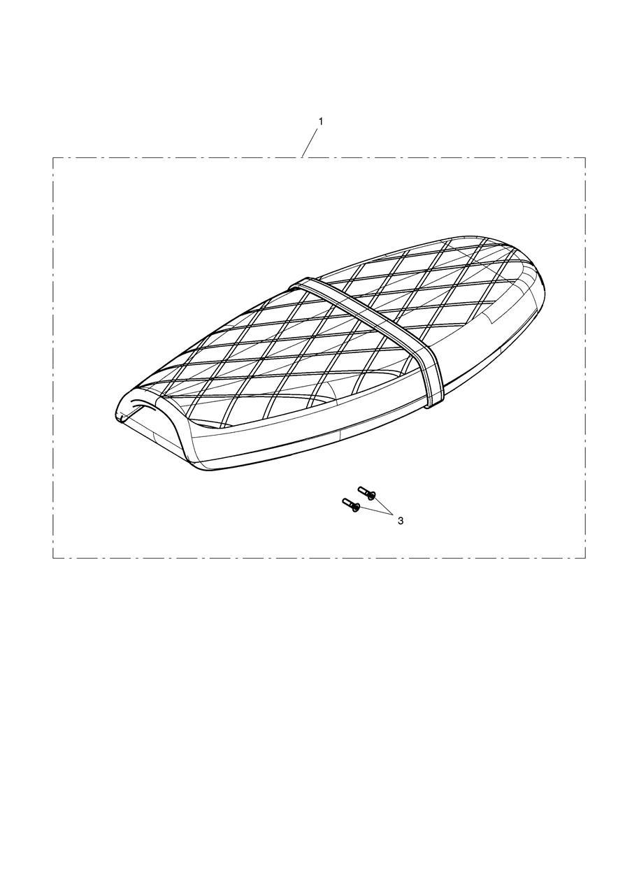 Seat, Bench, Quilted, Brown exploded diagram